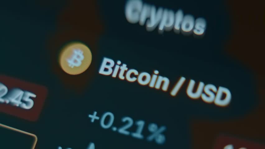 Bitcoin price in USD surges past $100,000, with animated charts, market growth indicators, and cryptocurrency trading trends visualized. - Powered by Shutterstock - Get 15% off with code: PIKWIZARD15