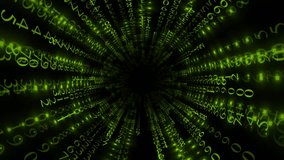 Animated Lime green color digital 3d tunnel big data binary code matrix hi-tech design seamless dark technology background	 - Powered by Shutterstock - Get 15% off with code: PIKWIZARD15