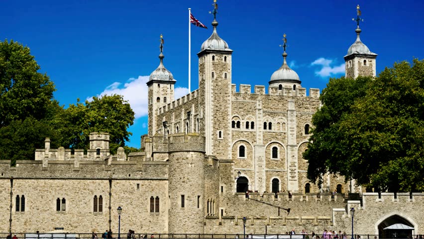 The White Tower of the historic fortress Tower of London, UKView of the Tower of London on a sunny day. Important building part of the Historic Royal Palaces housing the Crown Jewels