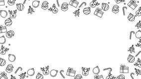 Christmas frame holiday border doodle style festive icons season's greeting ideal for greeting cards, invitations, social media posts, and seasonal promotion with transparent background - Powered by Shutterstock - Get 15% off with code: PIKWIZARD15