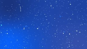 A simple and clean animation depicting a high-speed fly-through or push-in effect through a field of small, bright white particles. Ideal for atmospheric overlay for winter themes - Powered by Shutterstock - Get 15% off with code: PIKWIZARD15