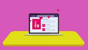 A modern presentation website displayed across laptop, smartphone, and tablet. Showcases a product with interactive icon pop ups, notifications  and responsive design. Ideal for digital marketing, web design tech presentations  demonstrations. - Powered by Shutterstock - Get 15% off with code: PIKWIZARD15