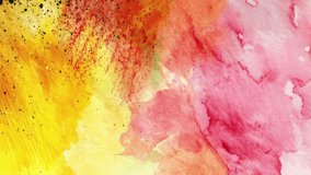 Pink and red watercolor grunge background with soft blooming gradients, subtle texture speckles, diffused pigment transitions and gentle expressive abstract artistic layering - Powered by Shutterstock - Get 15% off with code: PIKWIZARD15
