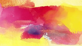 Warm red and yellow watercolor grunge background with soft violet shadows, diffused golden tones, layered pigment wash effects and dynamic abstract artistic texture - Powered by Shutterstock - Get 15% off with code: PIKWIZARD15