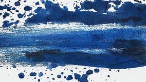 Navy blue watercolor grunge background with bold ink-like splatter, textured brush flow, cool tonal gradients and expressive abstract artistic motion on a bright white canvas - Powered by Shutterstock - Get 15% off with code: PIKWIZARD15