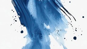 Deep watercolor grunge background featuring bold navy and cobalt blue strokes, fluid ink diffusion, scattered splatter textures and strong abstract brush movement on a bright minimal canvas - Powered by Shutterstock - Get 15% off with code: PIKWIZARD15