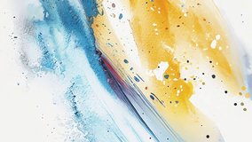 Soft pastel watercolor grunge background with airy blue and yellow pigments, artistic flowing textures, gentle brush diffusion and abstract painterly motion forming a bright clean modern art - Powered by Shutterstock - Get 15% off with code: PIKWIZARD15