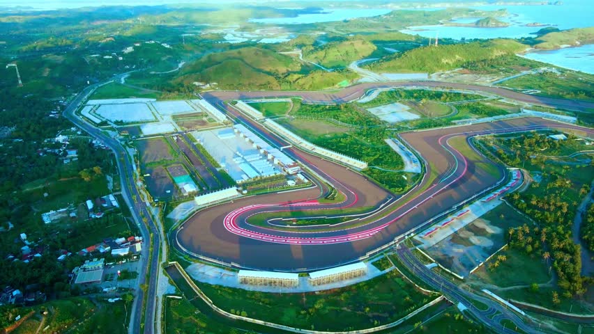 coastal mandalika race track circuit in lombok