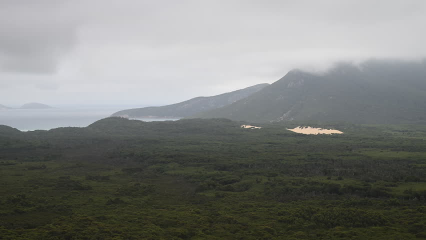beautiful landscape of Wilsons promontory, the southern most point of mainland Australia in Victoria, a popular travel destination for hiking and other outdoor activities.