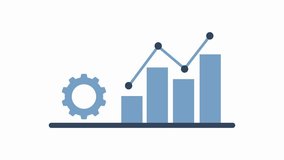 Single Blue Gear on Horizontal Line on White Background Keywords gear cog mechanism - Powered by Shutterstock - Get 15% off with code: PIKWIZARD15