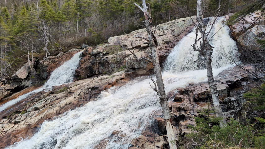 The Southeast Brook Falls in the Gros Morne National Park (Norris Point, Newfoundland, Canada)