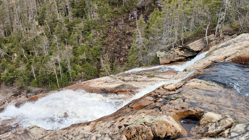 The Southeast Brook Falls in the Gros Morne National Park (Norris Point, Newfoundland, Canada)