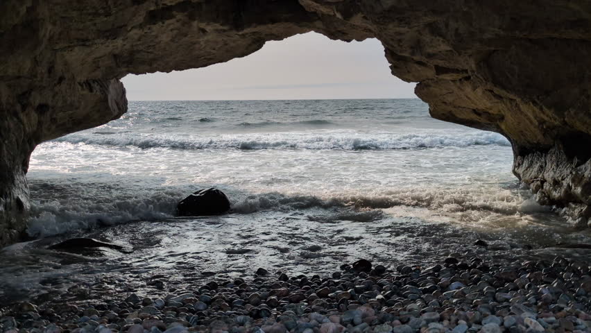 View of the Arches Provincial Park (Portland Creek, Newfoundland, Canada)