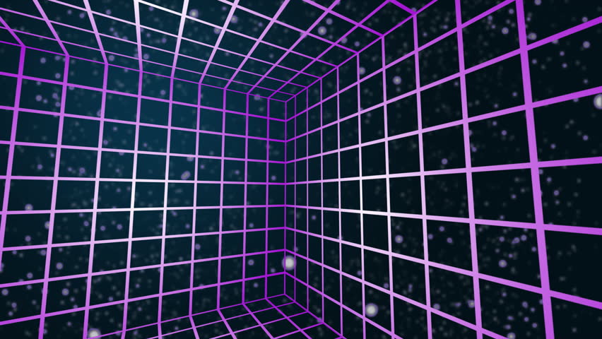 A 3D grid in space.  Alpha matte included!