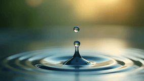 Water Droplet Falling into Calm Water Creating Ripples - Powered by Shutterstock - Get 15% off with code: PIKWIZARD15