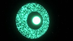 Abstract Sci-Fi Portal: Glowing Green Plasma Torus Around a Bright Star Core - Powered by Shutterstock - Get 15% off with code: PIKWIZARD15