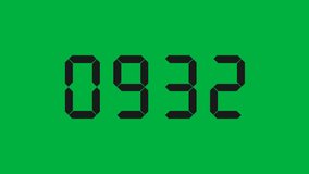 animated digital number count forward from 0000 to 1000, animation footage video on alpha channel(transparent) background. - Powered by Shutterstock - Get 15% off with code: PIKWIZARD15