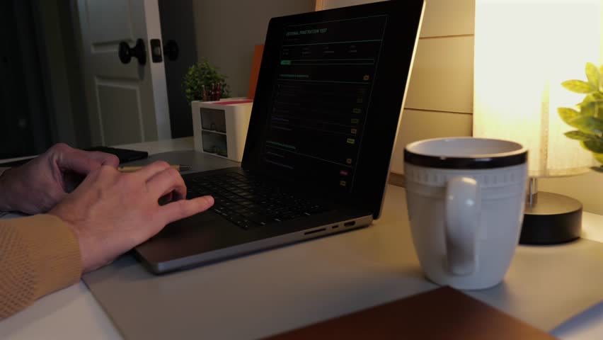 Male Information Technology Security Engineer Running Through an Internal Penetration Test Checklist Web Form - Corporate Cybersecurity Concept - Powered by Shutterstock - Get 15% off with code: PIKWIZARD15