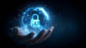 a hand holds a glowing globe with a padlock, symbolizing global data security and protection online. it represents digital safety and secure access to information. - Powered by Shutterstock - Get 15% off with code: PIKWIZARD15