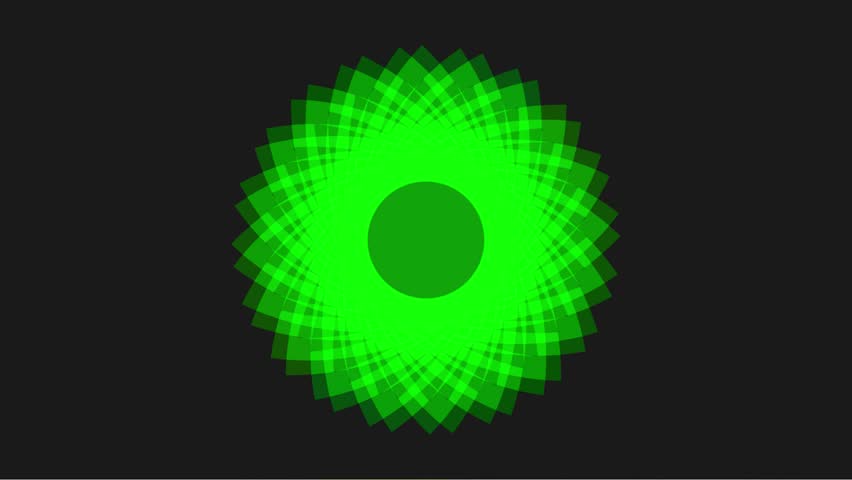 Digital Aperture Gate Neon Green SciFi Background
