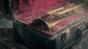 Dust And Cobwebs On Trumpet Abandoned Hobby - Powered by Shutterstock - Get 15% off with code: PIKWIZARD15