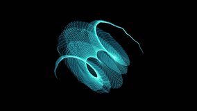 an abstract, computer-generated image that resembles a wave or spiral made of a glowing blue mesh.  - Powered by Shutterstock - Get 15% off with code: PIKWIZARD15