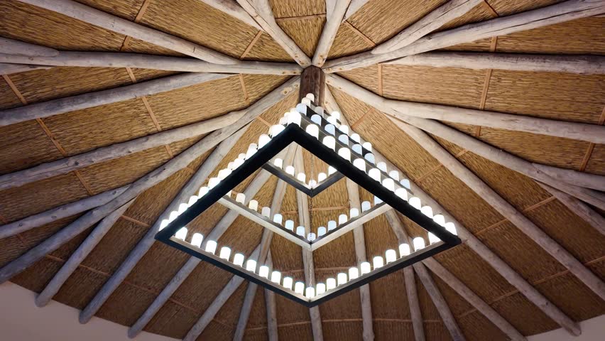 A fabulous view of the roof and the light decoration In Al Zoo