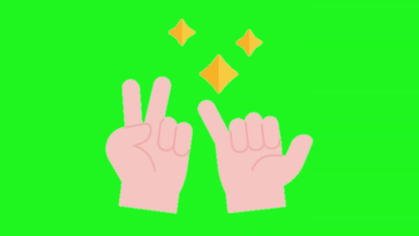 Animated clean hands icon demonstrating hygiene and health awareness on a vibrant green background for presentations and educational content