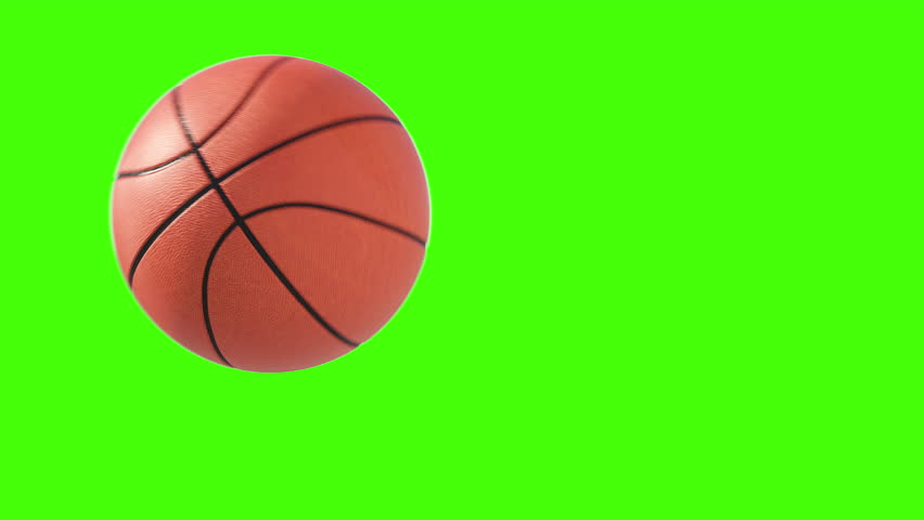 Basketball ball transition revealing effect. 3d video animation. 3D Illustration