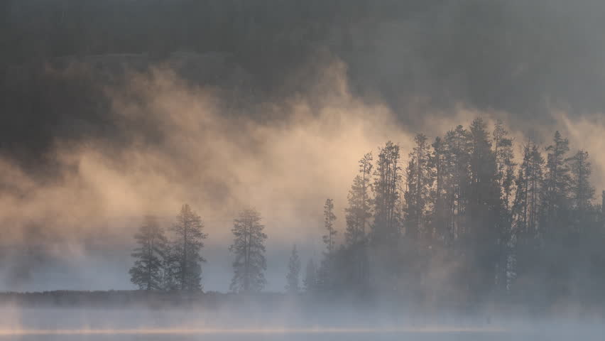 Fog Lifts on the Snake River at Dawn in Grand Teton National Park in Autumn