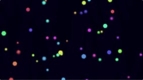 Floating neon geometric particles dark background - Powered by Shutterstock - Get 15% off with code: PIKWIZARD15