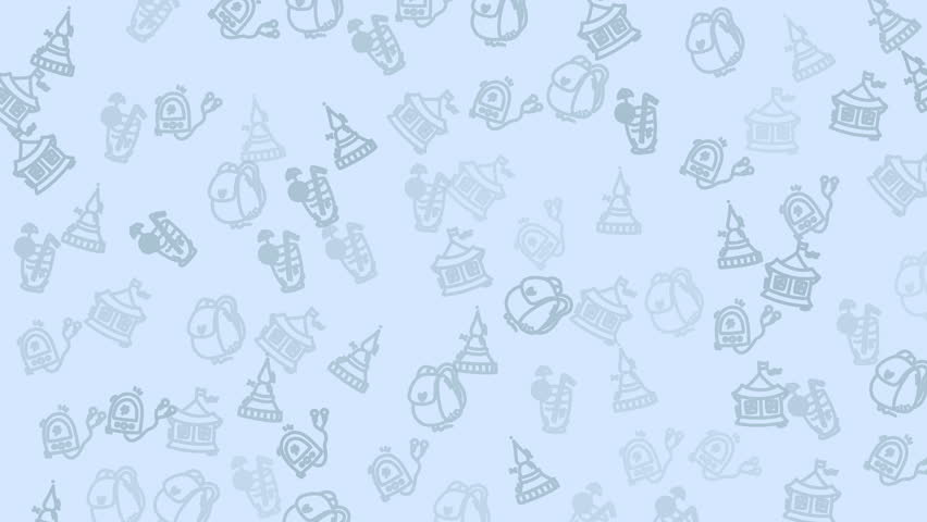 animated summer holiday icon seamless pattern Faintly drawn camping and chess themed illustrations perfect for outdoor, adventure, strategic, and gaming themed designs or presentations.