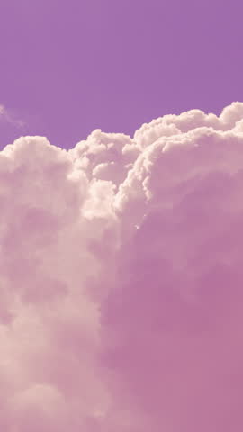 Pink Clouds Timelapse pink Sky Background. Sky Fluffy Clouds . Pink, Purple Soft Colors. Dream. Time Lapse, Time-lapse, backgroud backdrop.