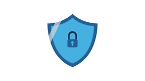 Security Shield Lock Animation: Data Protection, Cybersecurity, and Digital Privacy Process - Powered by Shutterstock - Get 15% off with code: PIKWIZARD15