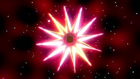 Pulsing neon star shape with vibrant glitch . - Powered by Shutterstock - Get 15% off with code: PIKWIZARD15