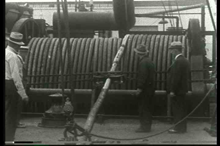1940s - The story of the laying of underwater telephone cable under San Francisco Bay.