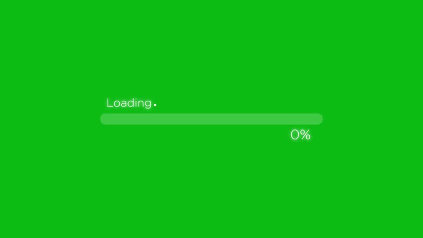 Futuristic loading bar transitioning from 2025 to 2026 with percentage indicator on vibrant green