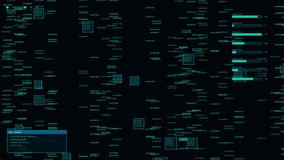 Cybersecurity data transfer visualization with glowing hex code streams and futuristic network terminal interface background - Powered by Shutterstock - Get 15% off with code: PIKWIZARD15