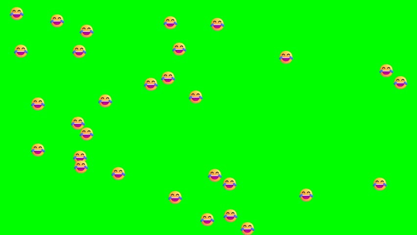 Animated Laughing Face Emojis with Bouncing Effect - 4K Funny Social Media Reaction Overlay Loop on Green Screen - Powered by Shutterstock - Get 15% off with code: PIKWIZARD15
