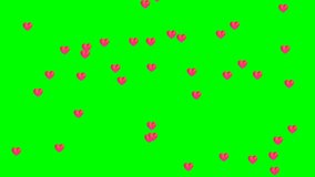 Animated Floating Love Heart Emojis - 4K Social Media Reaction Overlay Loop on Green Screen - Powered by Shutterstock - Get 15% off with code: PIKWIZARD15