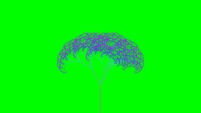 Psychedelic Glowing Fractal Tree Growing and Swaying - Abstract Magical Nature Background 4K Seamless Loop - Powered by Shutterstock - Get 15% off with code: PIKWIZARD15
