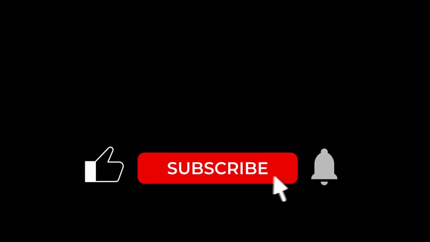 Minimal Black Subscribed Bell End Screen Youtube Thanks for Watching