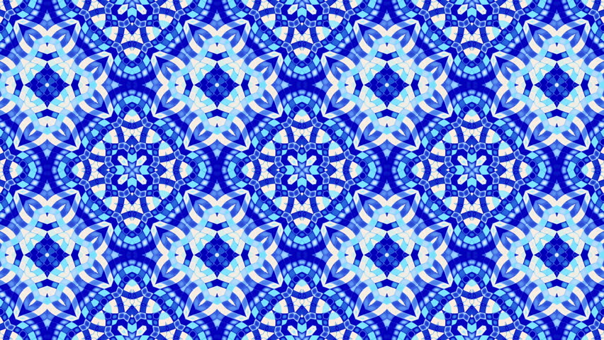 Transform geometric background. Transformation art mosaic pattern. Floor retro elegance mosaic. Seamless 4k looping footage.