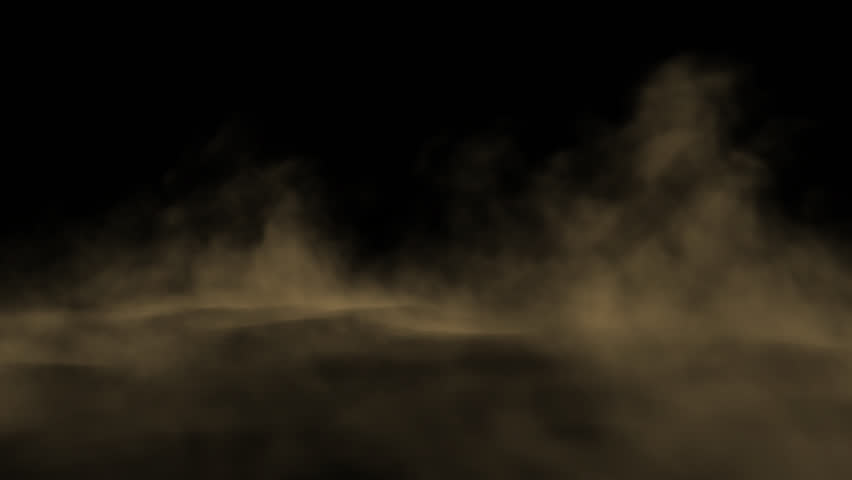 A cinematic dust storm sweeps across the barren landscape, creating an eerie and atmospheric scene. The swirling golden-brown particles drift through the air, evoking a sense of mystery and desolation