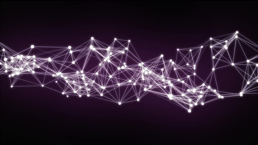 Abstract background with lines, dots with vector illustration