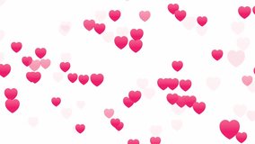 Floating hearts 2D animation loop can be used in romantic motion graphics, Valentine’s Day promotions, love-themed backgrounds, and social media design projects - Powered by Shutterstock - Get 15% off with code: PIKWIZARD15