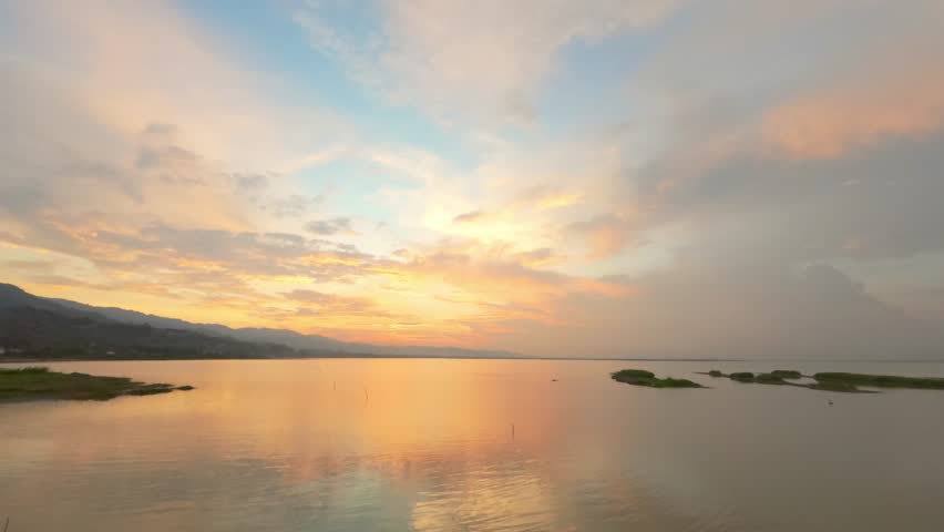 Scenic View of Lake During Sunset