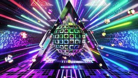 Speaker Ball and Triangles Animation Video Background - Powered by Shutterstock - Get 15% off with code: PIKWIZARD15