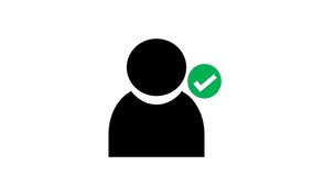 User Profile Verified Animation with Green Checkmark Icon. Account Confirmation and Digital Identity Success. - Powered by Shutterstock - Get 15% off with code: PIKWIZARD15