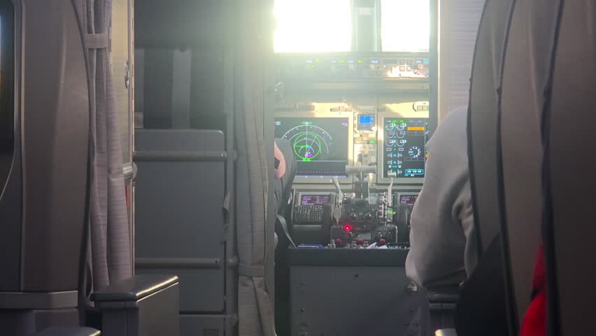 Turbulence Inside the Cabin of Lockheed Martin WP-3D Orion Aircraft Operated by NOAA – 4K High Quality Footage
